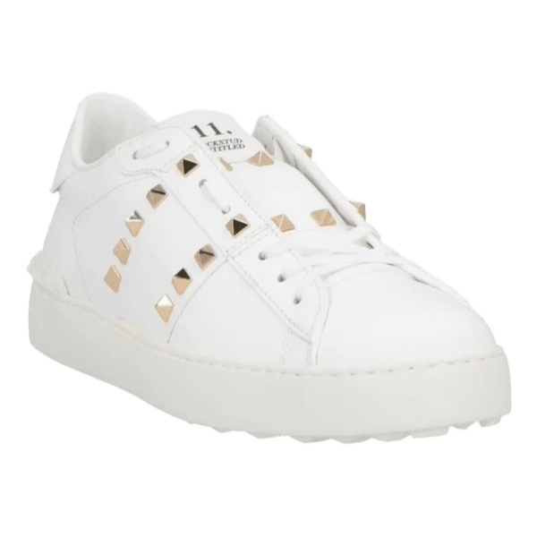Hvide Valentino Rockstud sneakers