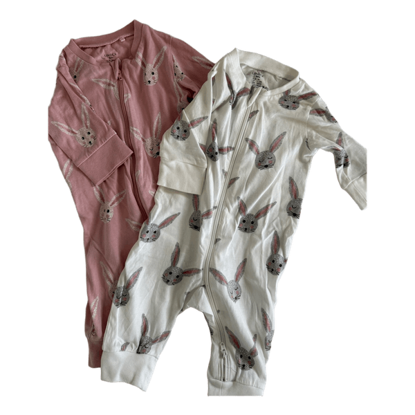 Lindex baby rabbit rompers