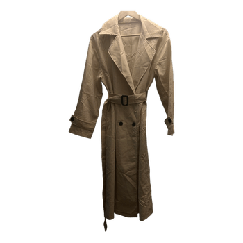 Beige trench coat