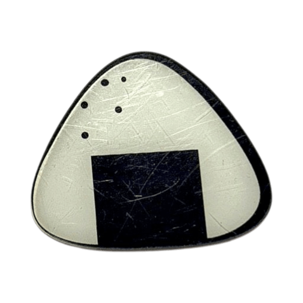White onigiri pin