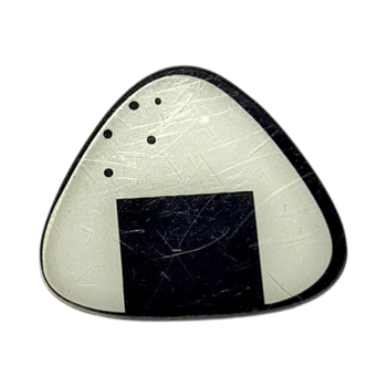 White onigiri pin