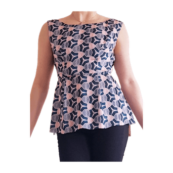 Acne studios peplum hem top