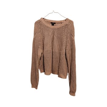 Vaaleanpunainen neulepusero M